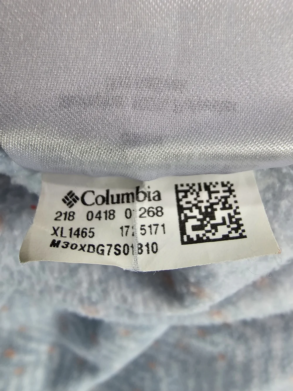 Columbia Fleece Chevron‎ Jacket Full Zip Women's Med White Gray Pink Polka Dots